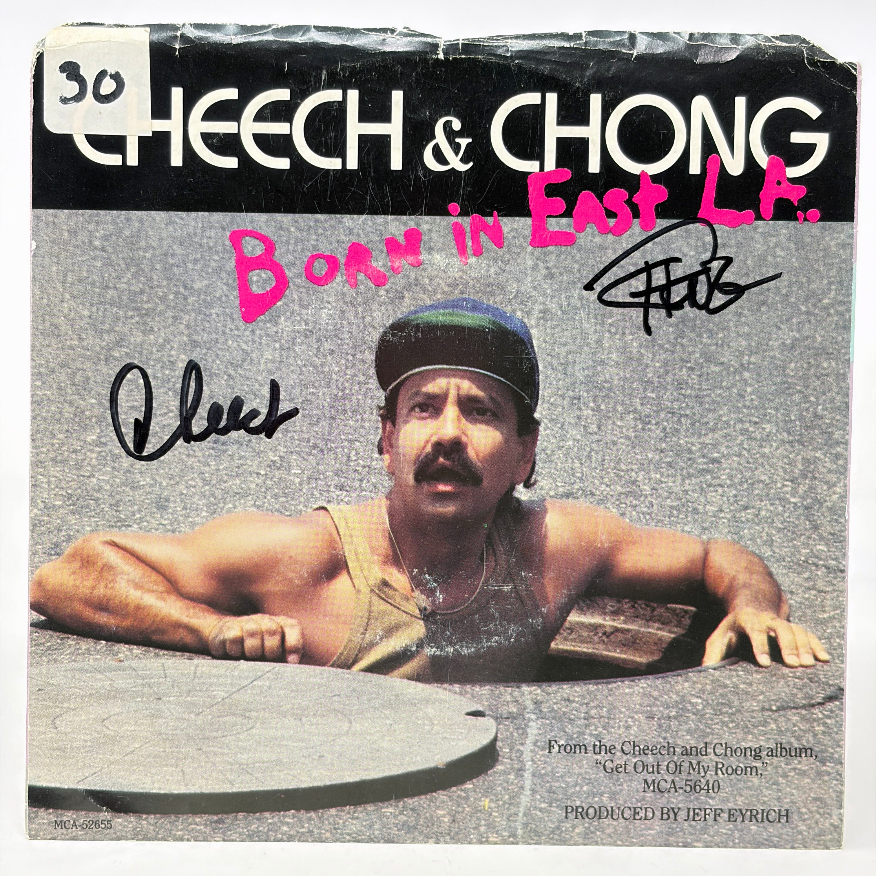 Cheech & Chong Born in East L.A. Signed Vinyl Record Album