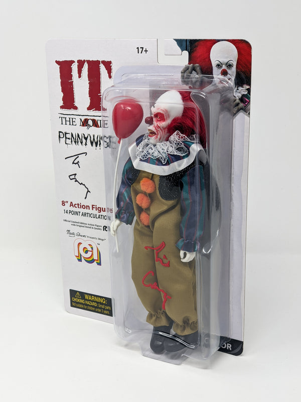 Tim Curry IT Pennywise Mego 8"Action Figure Beckett COA Certified Autograph