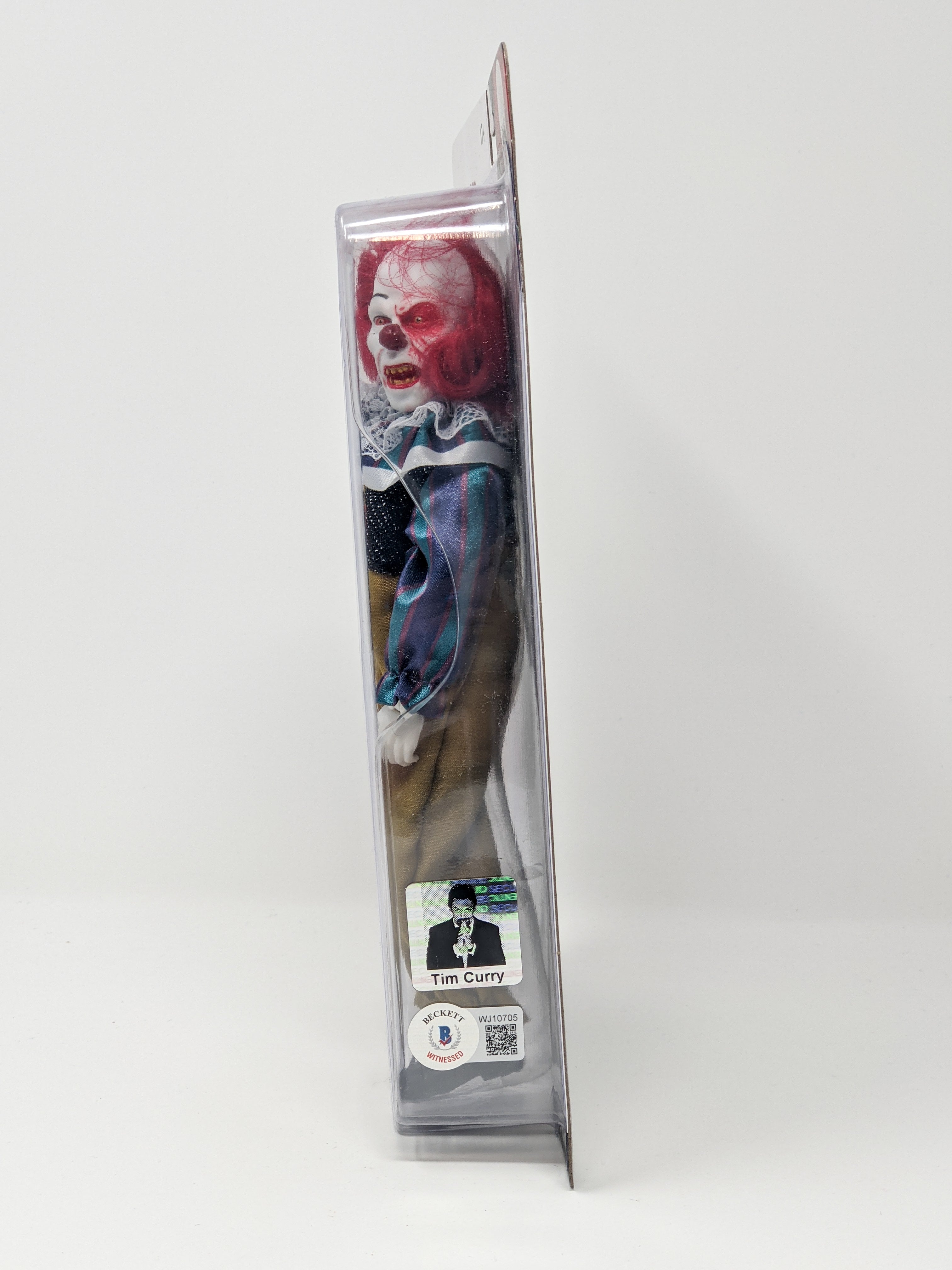 Tim Curry IT The Movie Signed Mego Action Figure Beckett COA Certified Autograph GalaxyCon