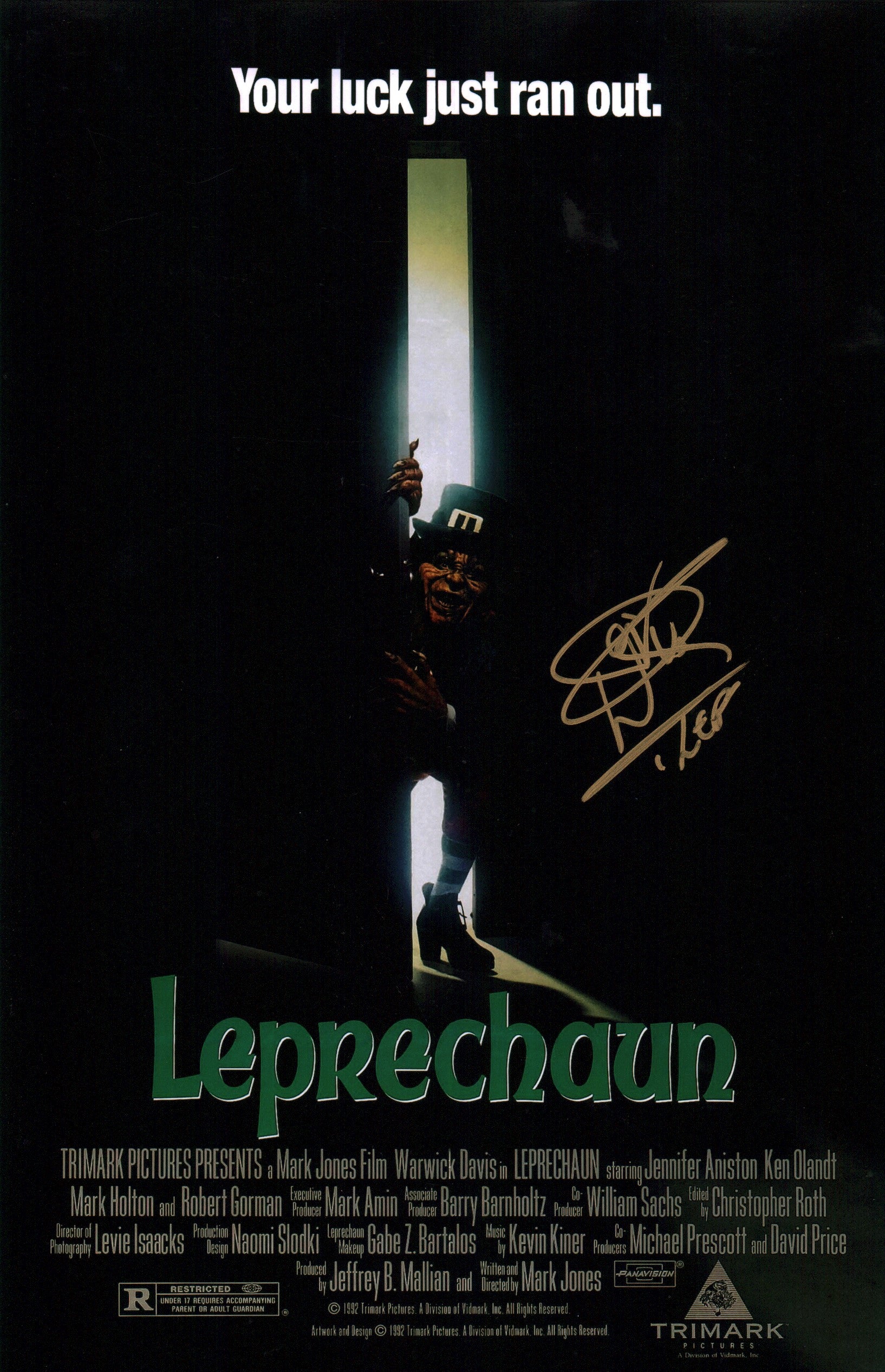 Warwick Davis Leprechaun 11x17 Signed Photo JSA COA Certified Autograp