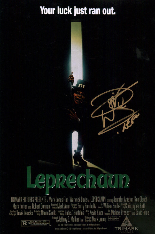 Warwick Davis Leprechaun 8x12 Signed Photo JSA Certified Autograph