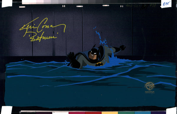 Kevin Conroy Batman 10.5" x16.5" Signed Animation Production Cel Autograph JSA LOA Certified Autograph