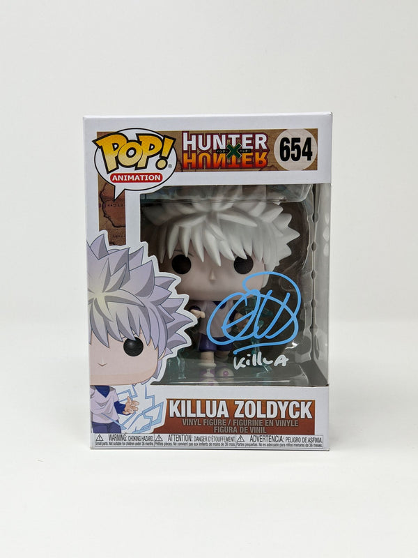 Cristina Vee Hunter X Hunter Killua Zoldyck #654 Signed Funko Pop JSA Certified Autograph