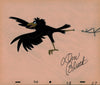 Don Bluth The Secret of NIMH "Jeremy Pointing Left" 10.5"x12.5 inch Signed Animation Production Cel JSA LOA Certified Autograph