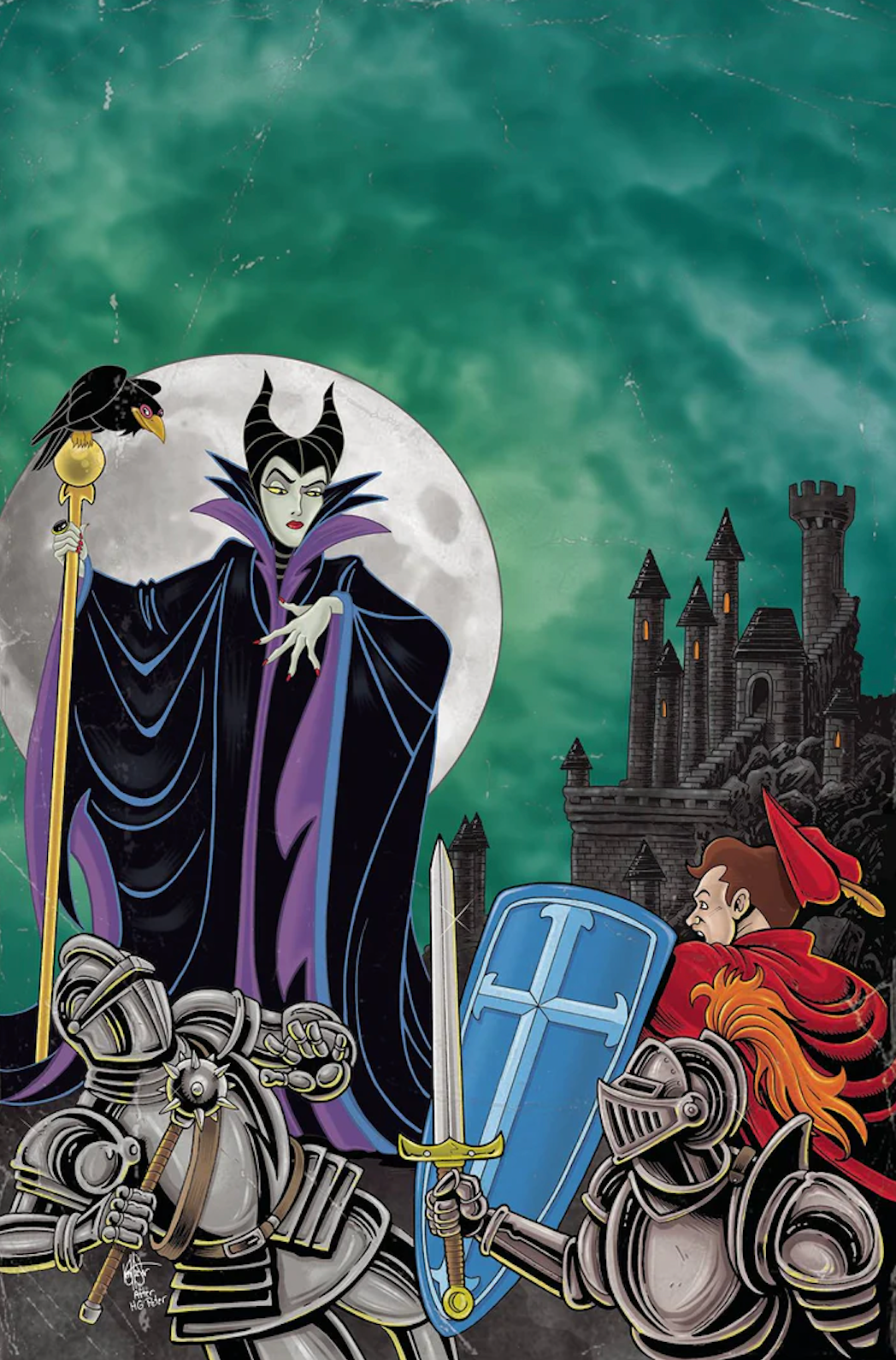 Disney Villains Maleficent #1 Cover ZF 1:10 Haeser Virgin Variant Comic Book