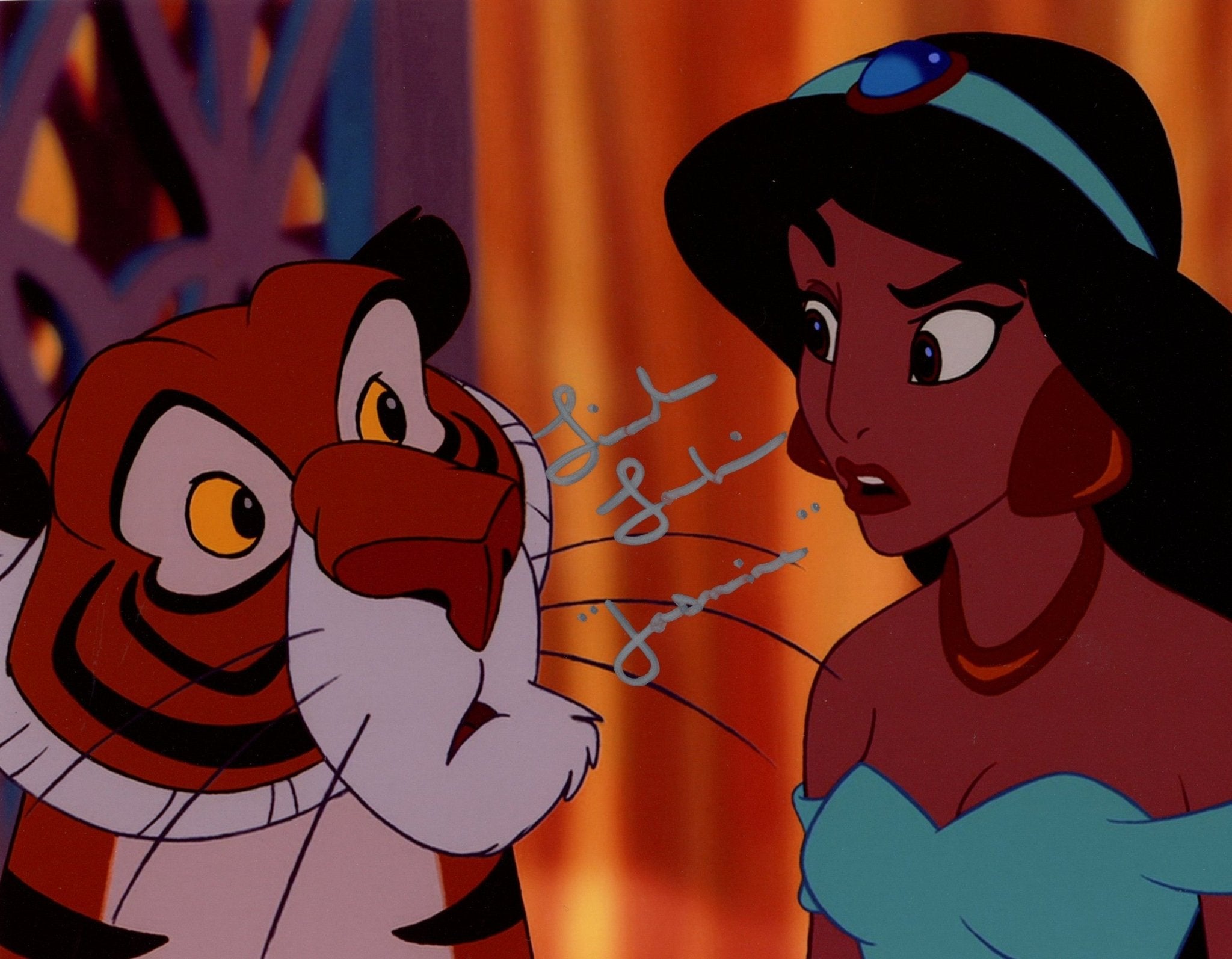 Linda Larkin Disney Aladdin 8x10 Signed Photo JSA Certified Autograph