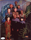 Star Trek: DS9 8x10 Photo Signed Dorn Farrell Lofton Meaney Shimerman Siddig Visitor Autograph JSA Certified COA
