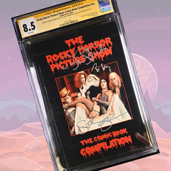 Rocky Horror Picture Show: Comic Book Compliation #nn CGC Signature Series 8.5 Cast x3 Signed Bostwick Sarandon Curry