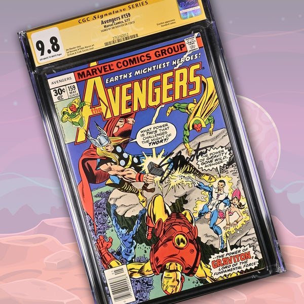 Marvel Comics Avengers #159 CGC Signature Series 9.8 Signed Jim Shooter GalaxyCon