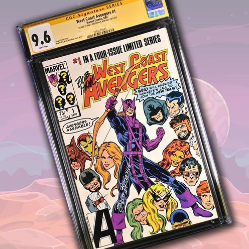 Marvel Comics West Coast Avengers #1 CGC Signature Series 9.6 Signed Breeding & Hall