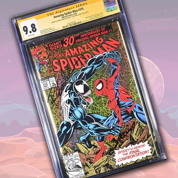 Amazing Spiderman #375 CGC Signature Series 9.8 Signed Emberlin, Bagley
