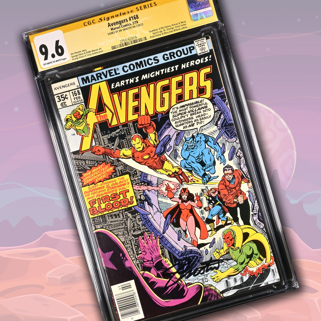 Avengers #168 Marvel Comics CGC Signature Series 9.6 Signed Jim Shooter GalaxyCon