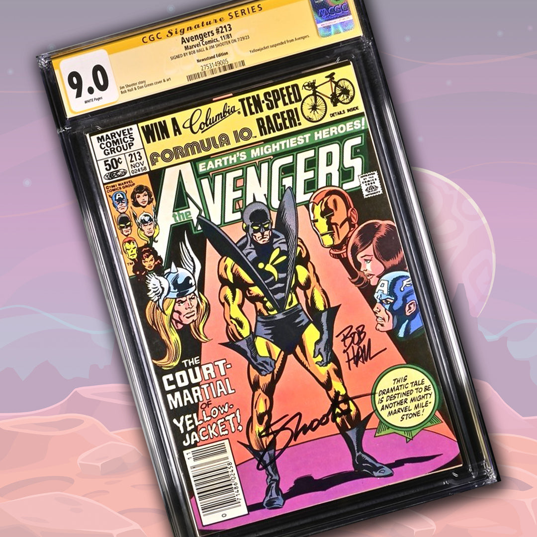 Avengers #213 Marvel Comics CGC Signature Series 9.0 Signed Hall, Shooter
