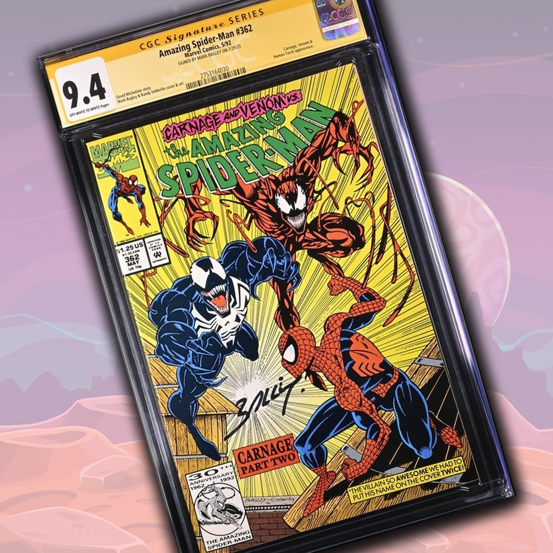 Amazing Spider-Man #362 Marvel Comics CGC Signature Series 9.4 Signed Mark Bagley