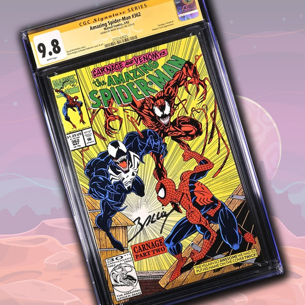 Amazing Spider-Man #362 Marvel Comics CGC Signature Series 9.8 Signed Mark Bagley GalaxyCon