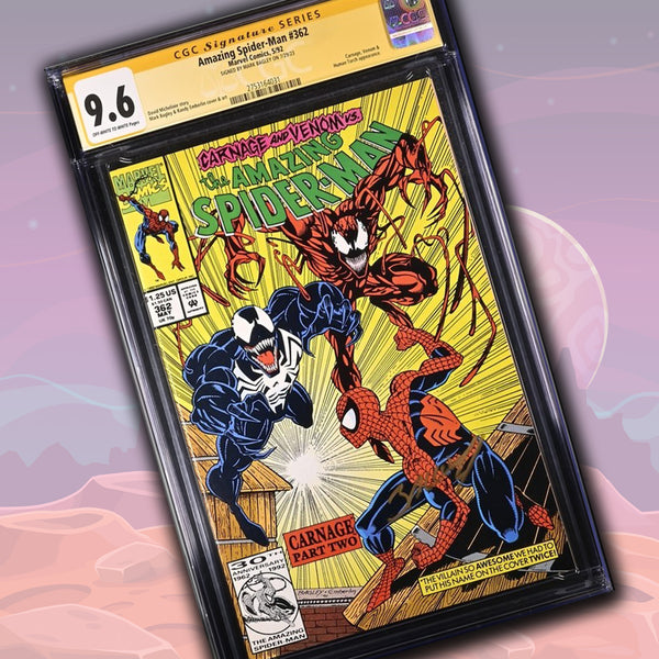 Amazing Spider-Man #362 Marvel Comics CGC Signature Series 9.6 Signed Mark Bagley GalaxyCon