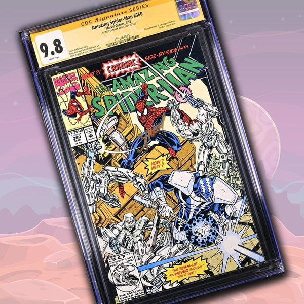 Amazing Spider-Man #360 Marvel Comics CGC Signature Series 9.8 Signed Mark Bagley GalaxyCon