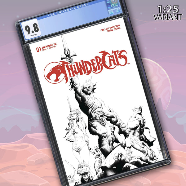 PRESALE: CGC Universal Grade 9.8 Thundercats #1 Cover T 1:25 Jae Lee Line Art Variant Cover Comic Book GalaxyCon