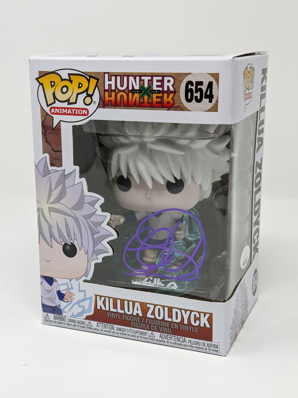 Cristina Vee Hunter X Hunter Killua Zoldyck #654 Signed Funko Pop JSA Certified Autograph