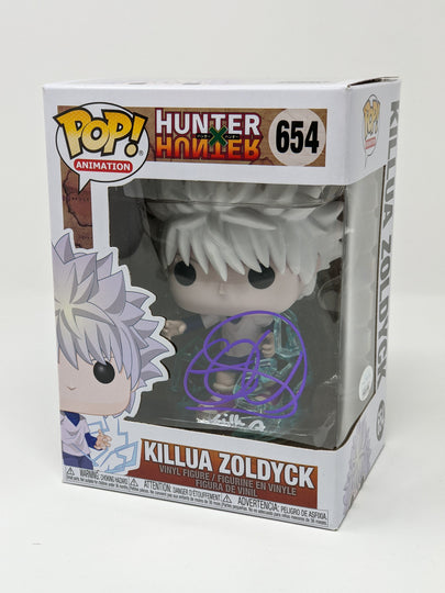 Cristina Vee Hunter X Hunter Killua Zoldyck #654 Signed Funko Pop JSA Certified Autograph