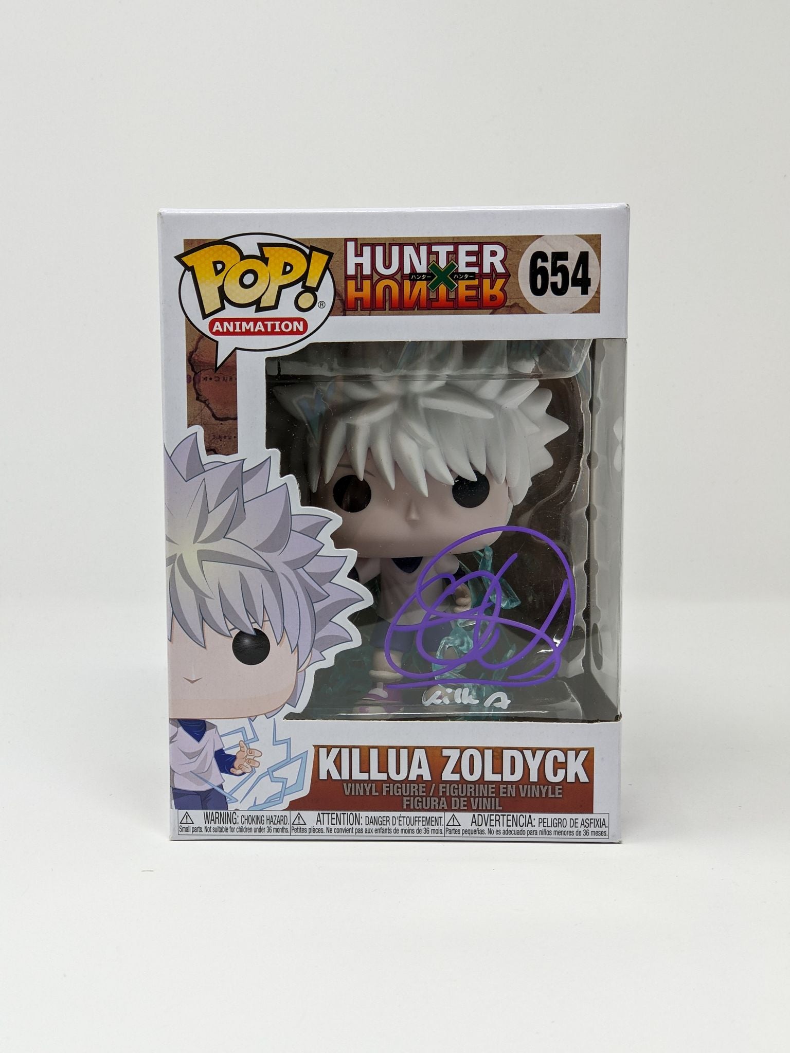 Cristina Vee Hunter X Hunter Killua Zoldyck #654 Signed Funko Pop JSA Certified Autograph