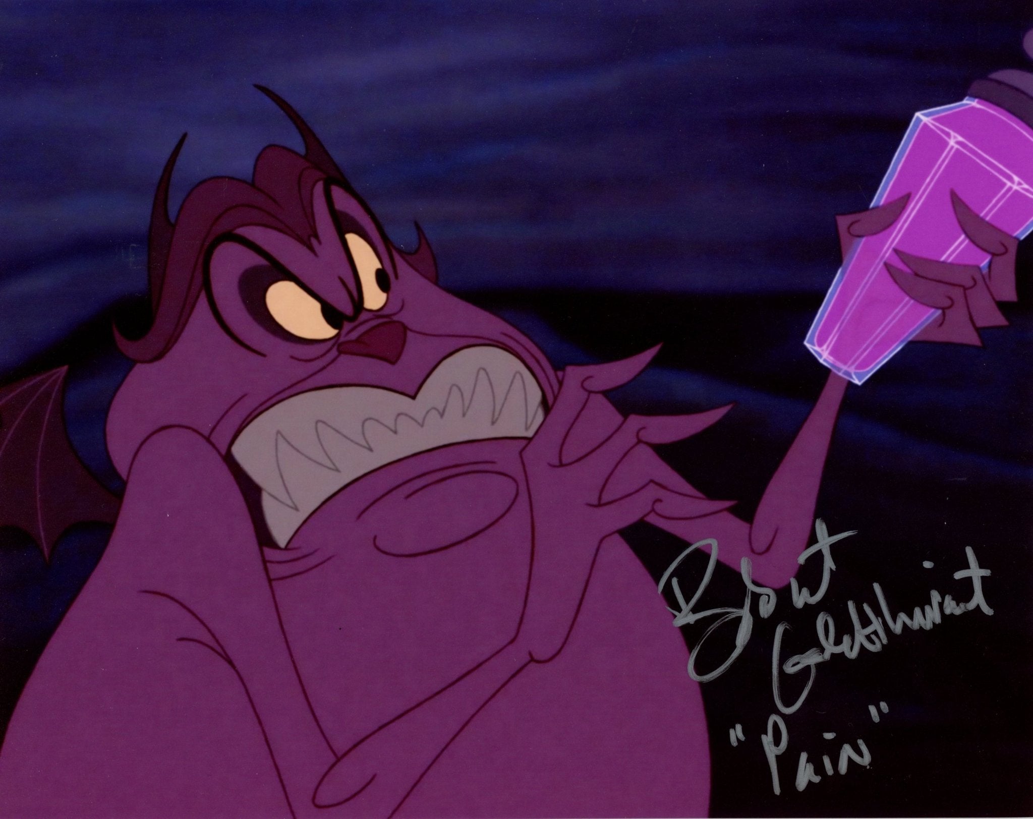 Bobcat Goldthwait Disney's Hercules 8x10 Signed Photo JSA Certified Autograph