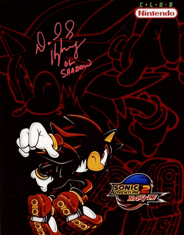 David Humphrey Shadow the Hedgehog 8x10 Signed Photo JSA Certified Autograph