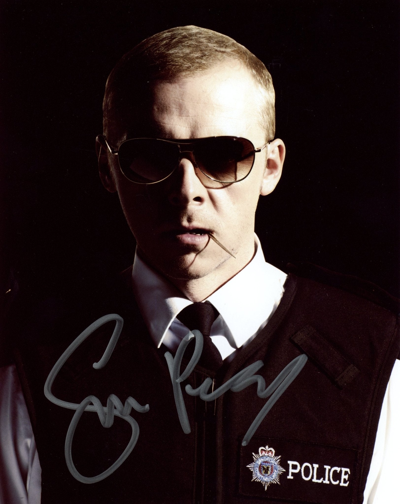 Simon Pegg Hot Fuzz 8x10 Signed Photo JSA Certified Autograph