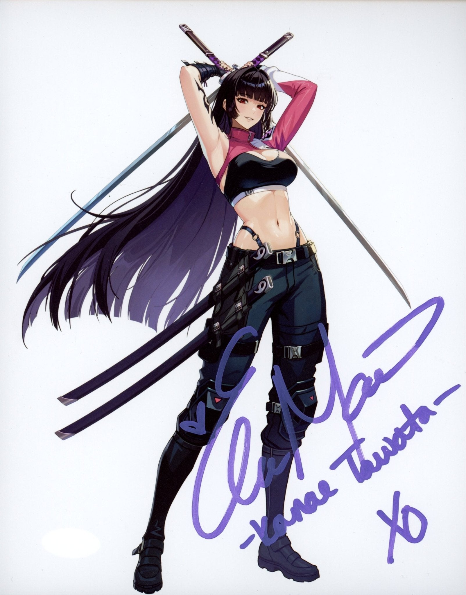 Elizabeth Maxwell Solo Leveling 8x10 Signed Photo JSA Certified Autograph