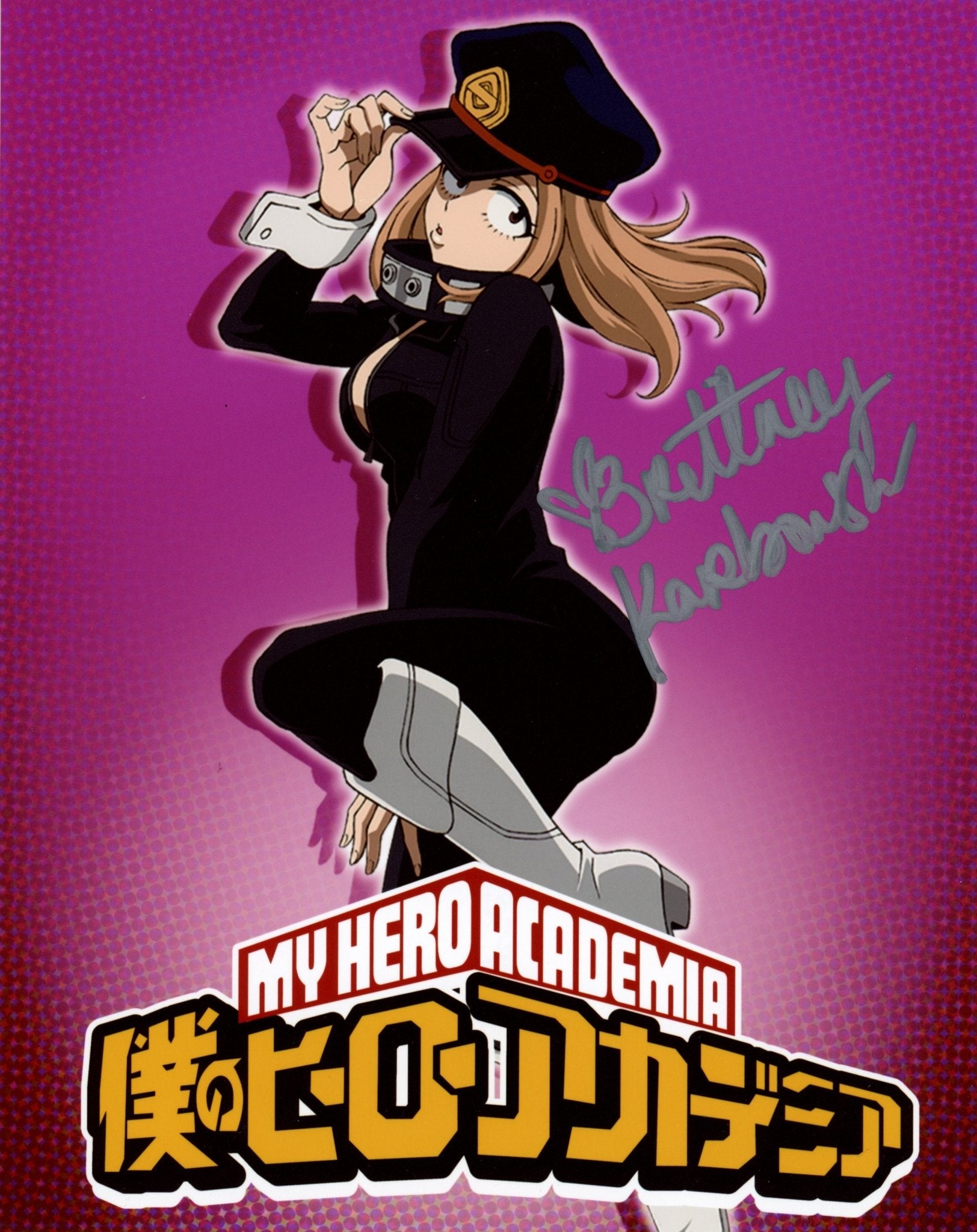 Brittney Karbowski My Hero Academia 8x10 Signed Photo JSA Certified Autograph