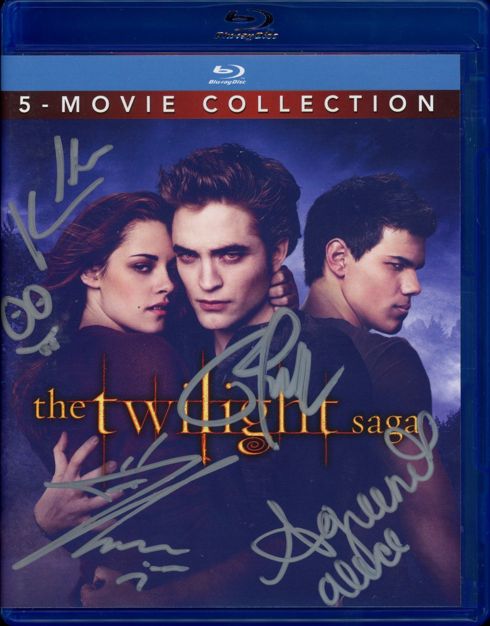Twilight Cast Signed DVD Collection JSA Certified