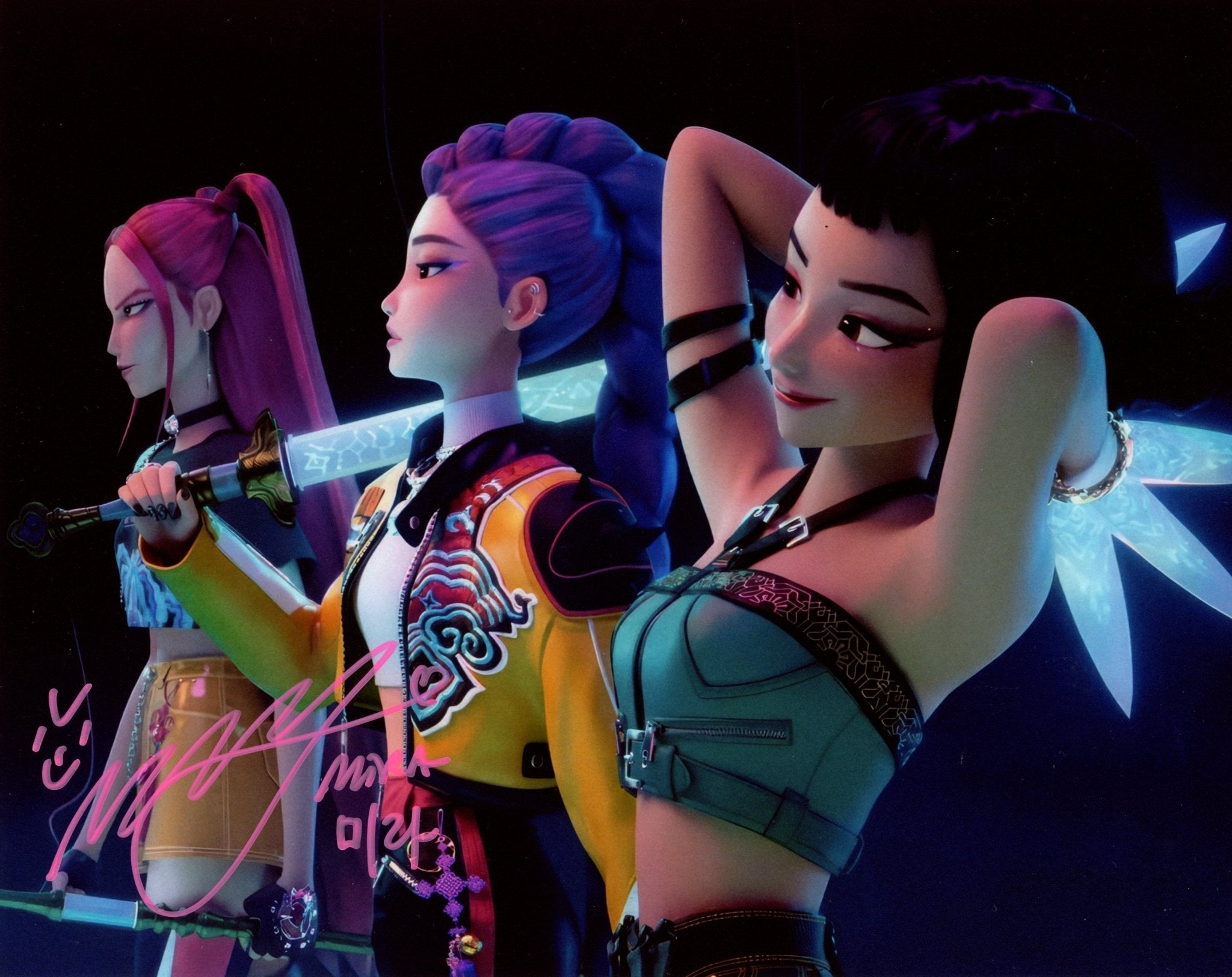 May Hong KPop Demon Hunters 8x10 Photo Signed JSA Certified Autograph