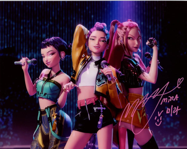 May Hong KPop Demon Hunters 8x10 Photo Signed JSA Certified Autograph GalaxyCon