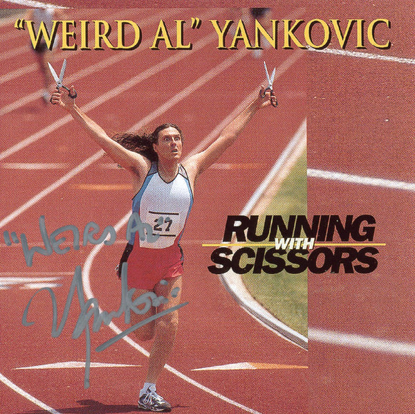 "Weird Al" Yankovic Running with Scissors 8x8 Signed Photo JSA Certified Autograph