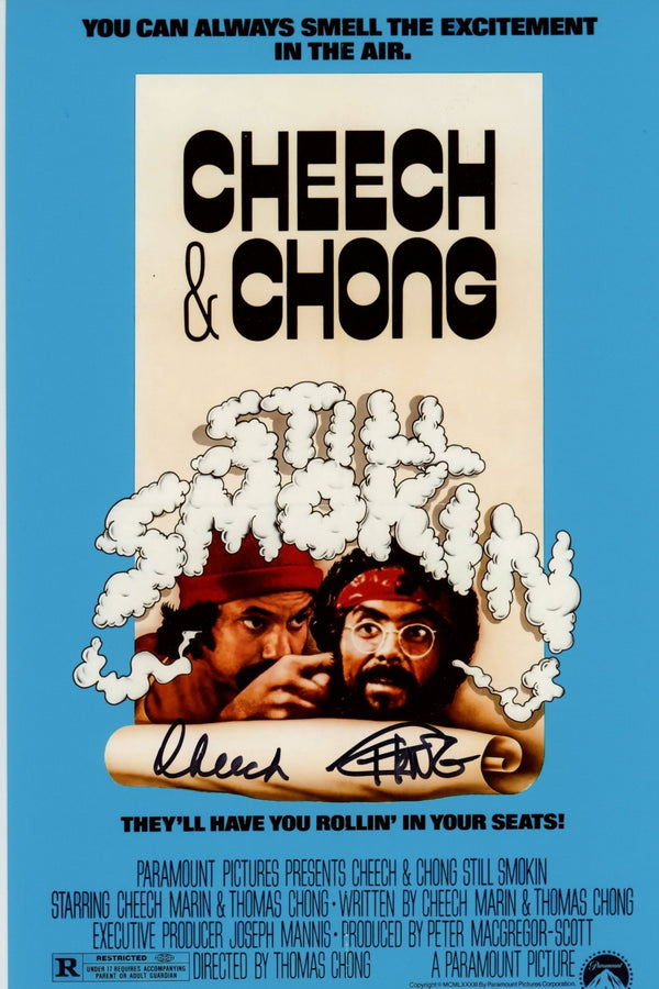 Cheech & Chong Still Smokin Signed 8x12 Photo JSA Certified Autograph