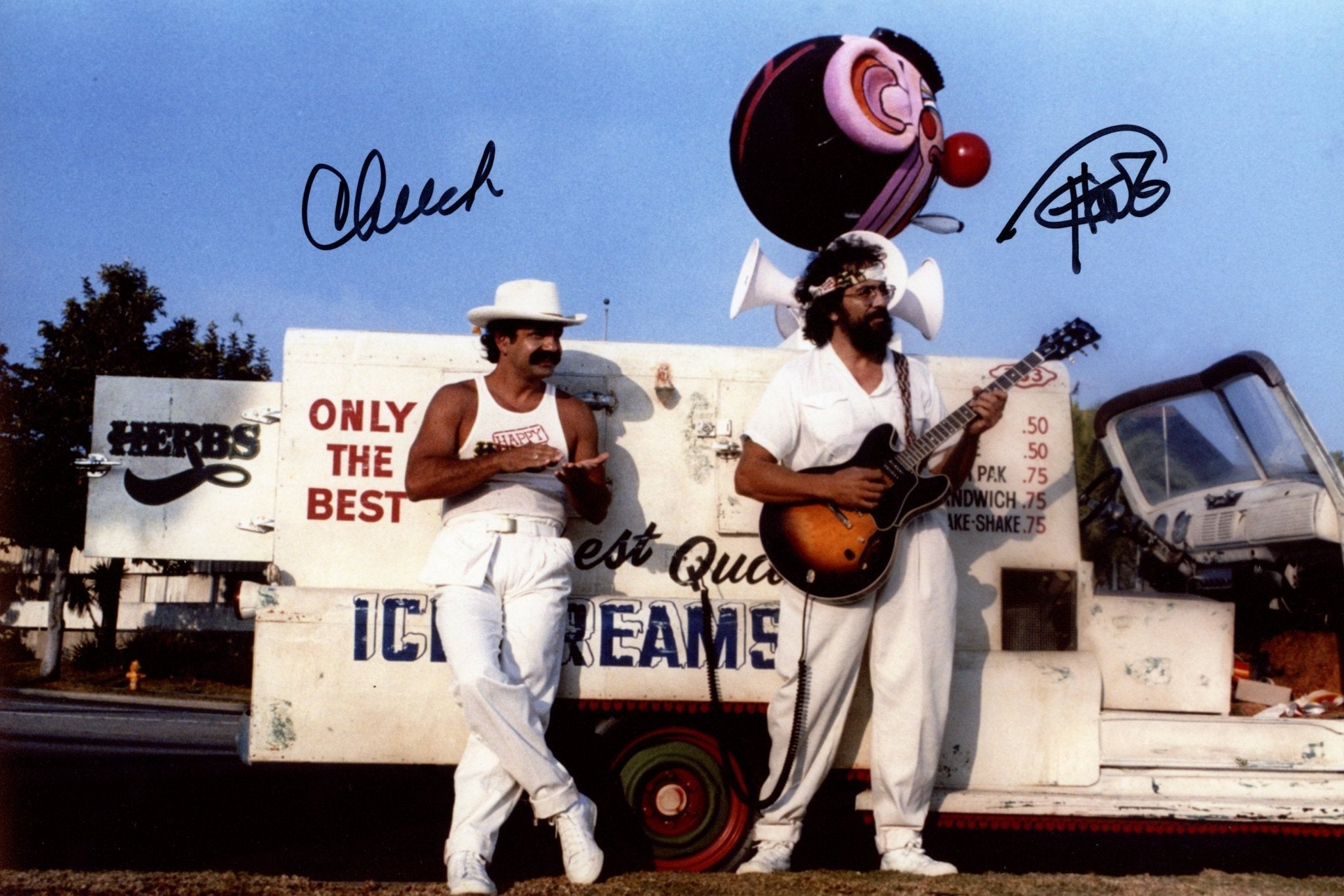 Cheech & Chong Nice Dreams Signed 8x12 Photo JSA Certified Autograph