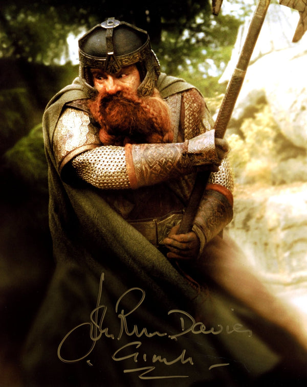 John Rhys-Davies The Lord of the Rings 8x10 Signed Photo JSA Certified Autograph