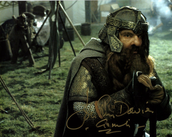 John Rhys-Davies The Lord of the Rings 8x10 Signed Photo JSA Certified Autograph