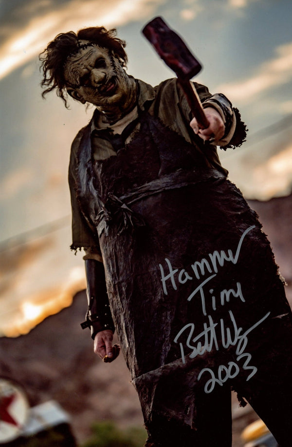 Brett Wagner The Texas Chainsaw Massacre 8x12 Signed Photo JSA Certified Autograph