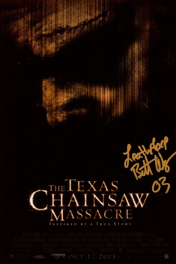 Brett Wagner The Texas Chainsaw Massacre 8x12 Signed Photo JSA Certified Autograph