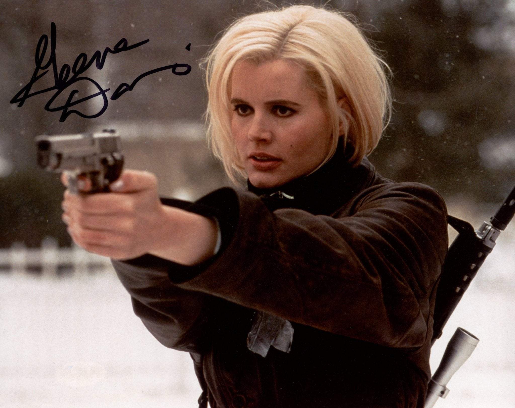 Geena Davis The Long Kiss Goodnight 8x10 Signed Photo JSA Certified Autograph