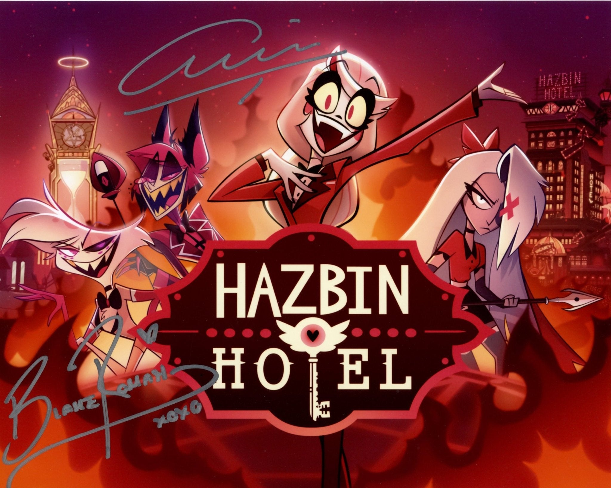 Hazbin Hotel 8x10 Roman, Talai Cast Signed Photo JSA Certified Autograph