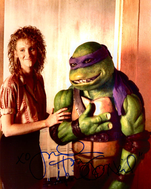 Judith Hoag Teenage Mutant Ninja Turtles 8x10 Signed Photo JSA Certified Autograph