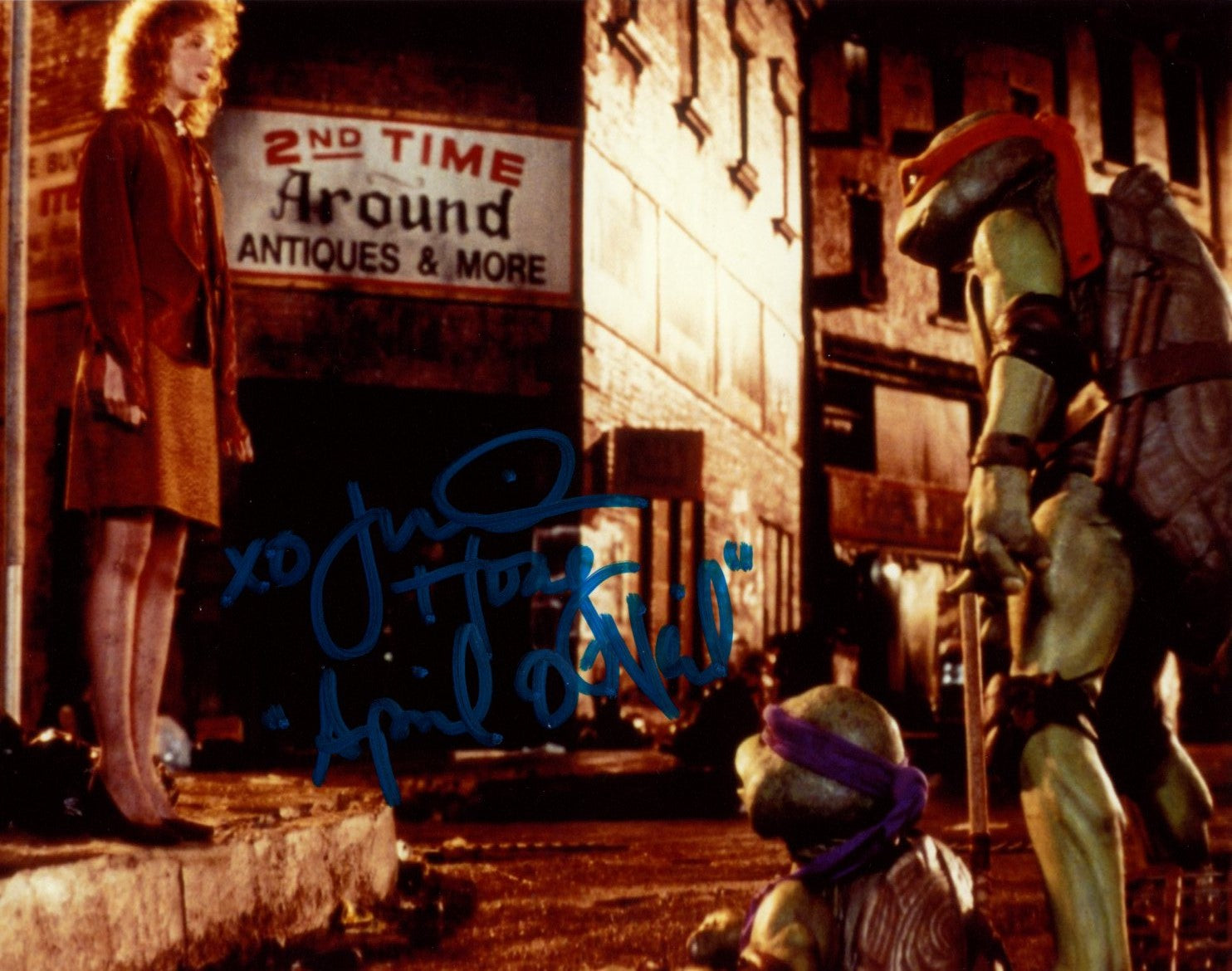 Judith Hoag Teenage Mutant Ninja Turtles 8x10 Signed Photo JSA Certified Autograph