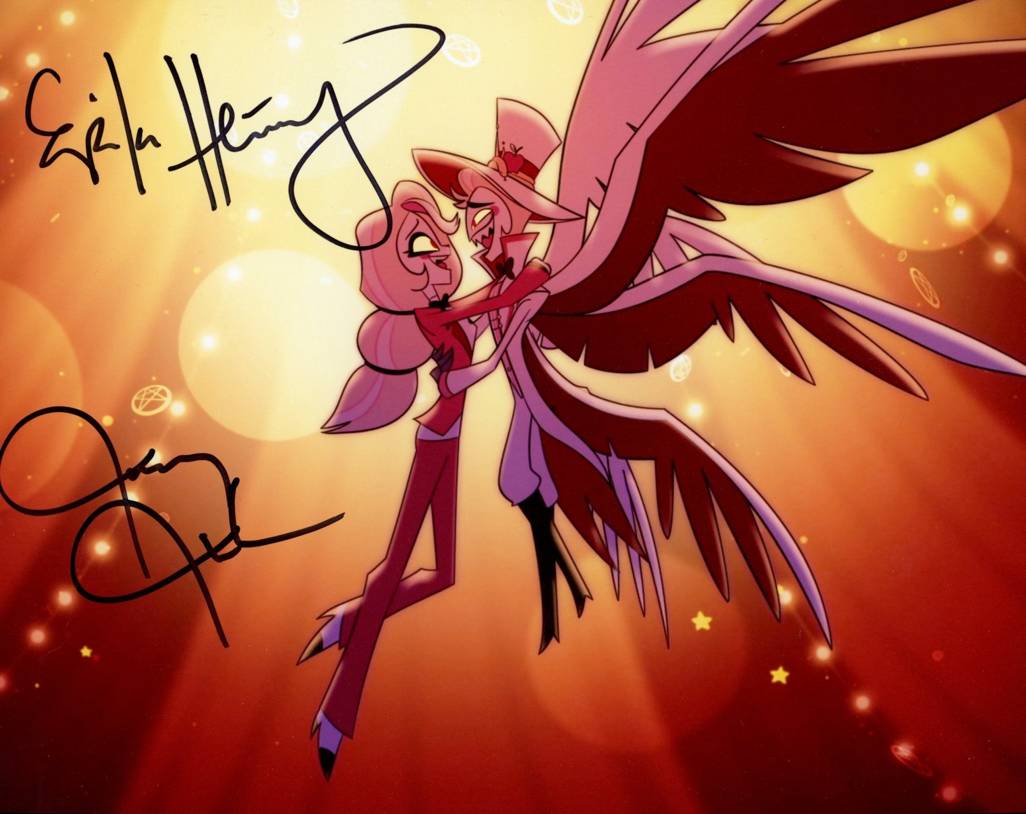 Hazbin Hotel Signed 8x10 Photo Erika Henningsen, Jeremy Jordan JSA Certified Autograph