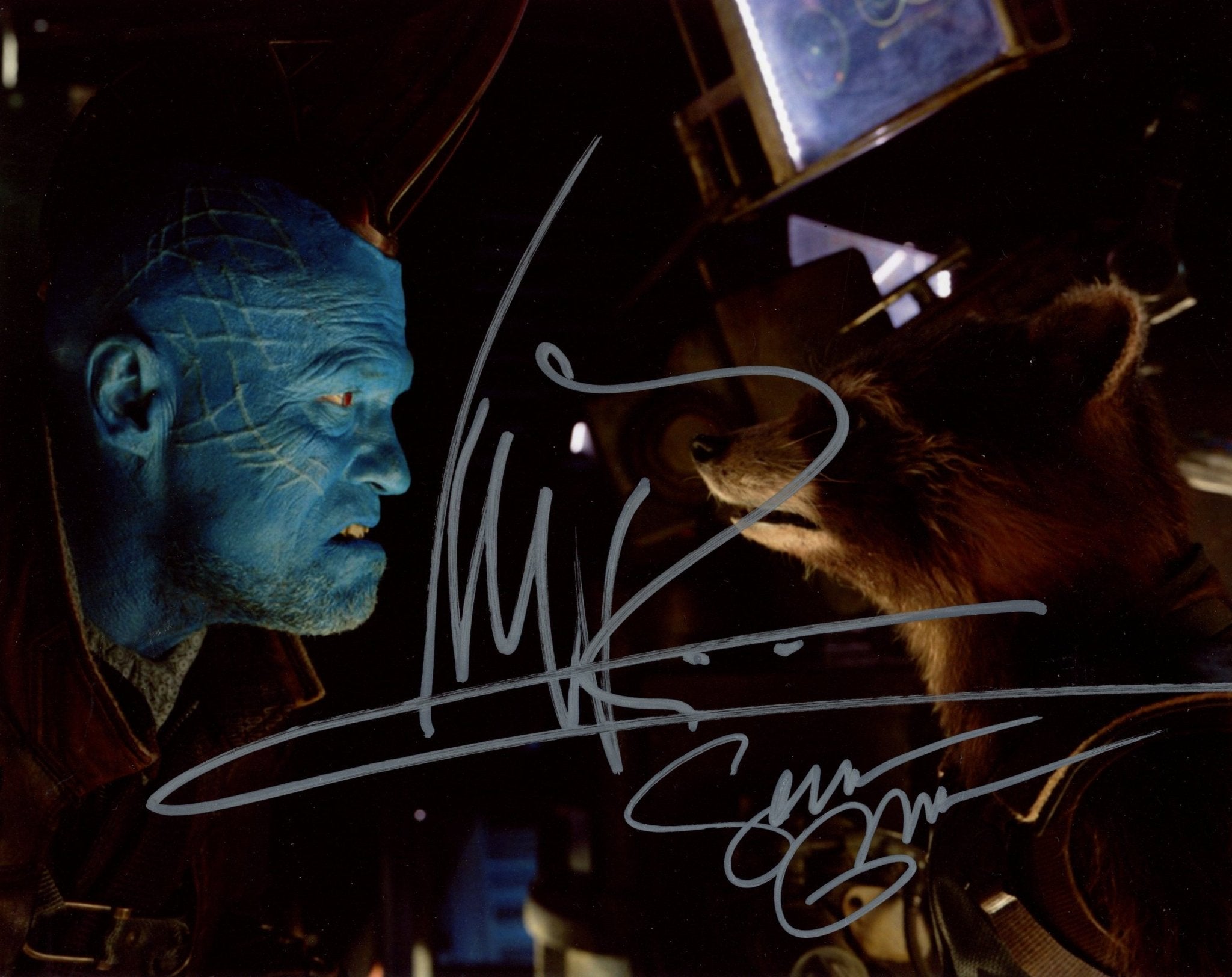Guardians of the Galaxy Signed 8x10 Photo Sean Gunn, Michael Rooker JSA Certified Autograph