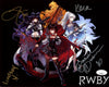 RWBY 8x10 Photo Cast x4 Signed Jones, Dunkelman, Eberle, Zech JSA Certified Autograph