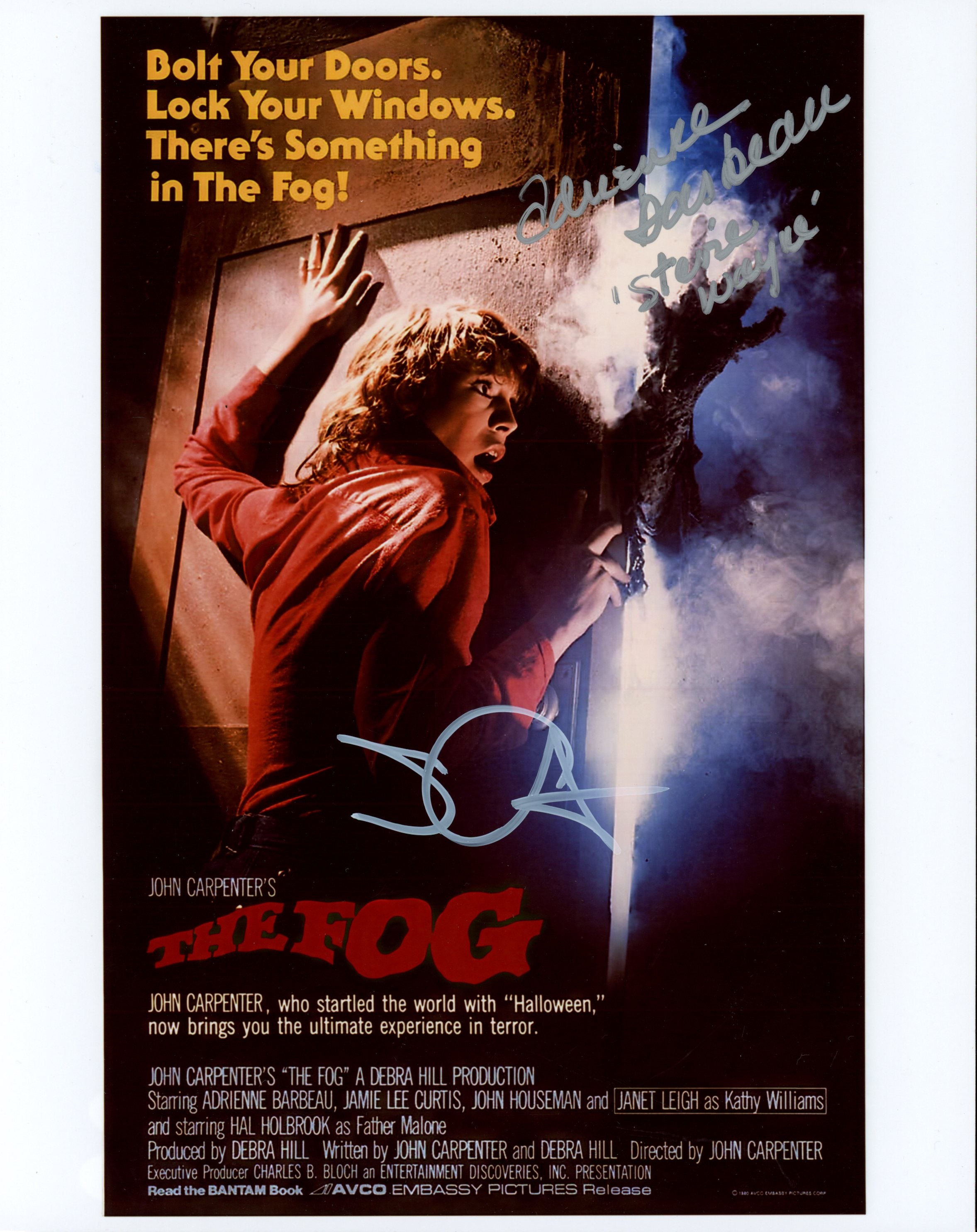The Fog 8x10 Photo Signed John Carpenter, Adrienne Barbeau JSA Certified Autograph