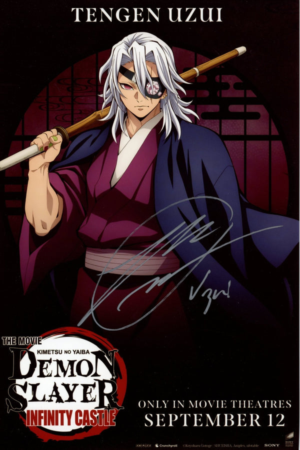 Ray Chase Demon Slayer 8x12 Signed Photo JSA Certified Autograph