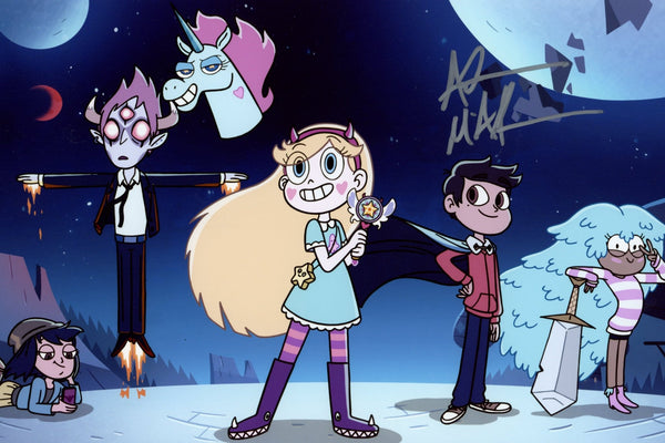Adam McArthur Star vs. the Forces of Evil 8x12 Signed Photo JSA Certified Autograph
